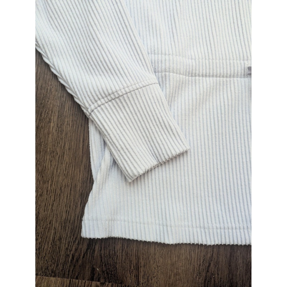 Haven Well Within Lounge Set Womens Small Gray Ribbed Sweater Wide Leg Pants - Picture 6 of 16